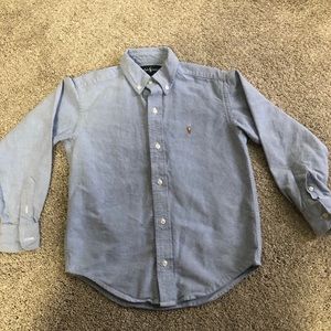 Blue Ralph Lauren shirt. Size 5